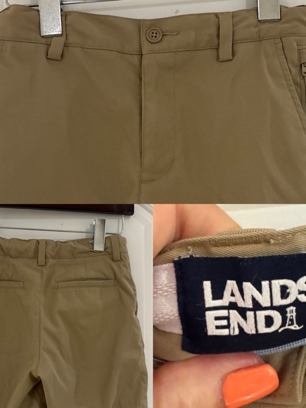 Lands' End Boy’s Khaki Shorts
